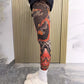 ✨Nuovo design 2026: stile ukiyo-e😎Gambale elasticizzato con stampa tatuaggio