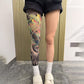 ✨Nuovo design 2026: stile ukiyo-e😎Gambale elasticizzato con stampa tatuaggio