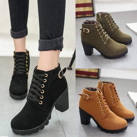 Stivali da donna con tacco grosso🍂Nuovi arrivi autunnali - 57% di sconto