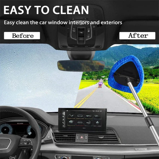 Car Windshield Cleaning Tool Kit – Extendable and 180° Rotatable