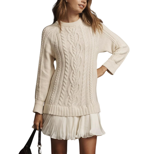 💗Vendite calde 2025💗Abito mini da donna in maglia a trecce
