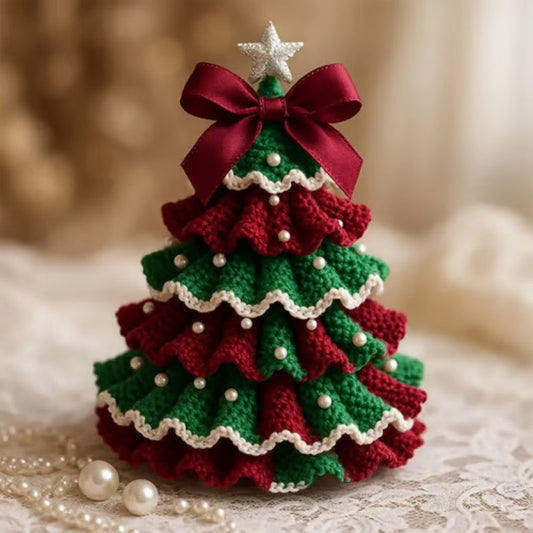 🎉 Saldi natalizi posticipati -50% DI SCONTO 🎄 Kit fai da te per albero di Natale all'uncinetto – ✨ Set di decorazioni natalizie fatte a mano