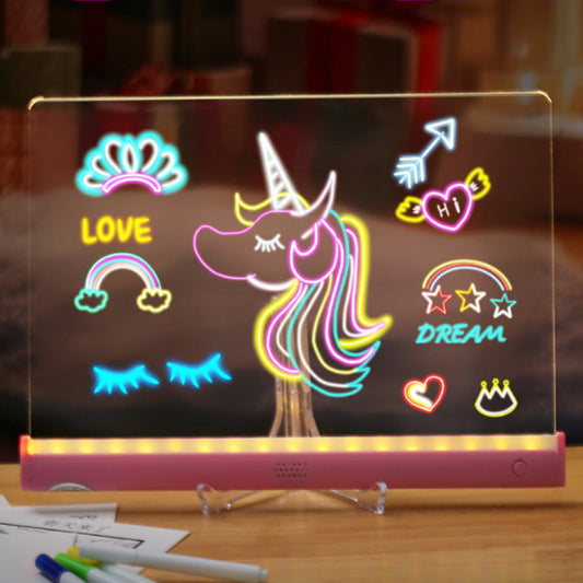 Set fai da te per lavagna luminosa da disegno per bambini