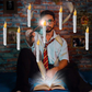Candele LED galleggianti con telecomando e bacchetta magica di Halloween