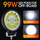 Modulo LED da 4 pollici e 99 W per uso fuoristrada