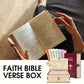 Scatola dei versetti della Bibbia sulla fede
