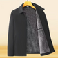 Giacca calda con zip in tinta unita da uomo -💪Antirughe, antivento, impermeabile e resistente alla neve!