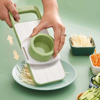 📢 SCONTO DEL 50% ORA! 🔪 Tritatutto da cucina multifunzionale con protezione per le mani – 5 lame, base antiscivolo e trita verdure velocemente 🥕⚠️📦