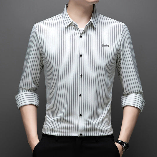 Camicia classica a righe da uomo