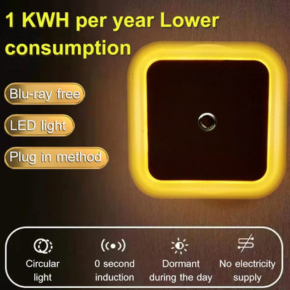 Lampada a risparmio energetico con sensore di controllo della luce intelligente a LED