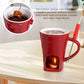 Tazza per fonduta di cioccolato in ceramic