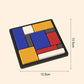 Gioco di puzzle creativo con blocchi geometrici