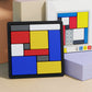 Gioco di puzzle creativo con blocchi geometrici