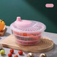 Centrifuga manuale multifunzionale per il lavaggio di frutta e verdura