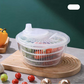Centrifuga manuale multifunzionale per il lavaggio di frutta e verdura
