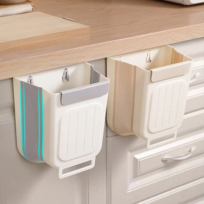 Cestino della Spazzatura Pieghevole Multiuso da Appendere per la Cucina – Design Salvaspazio, Alta Capacità, PP+TPR – 2 Colori, 2 Misure 🗑️