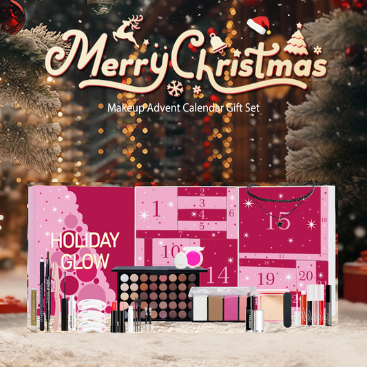 💝Il regalo perfetto💝【Set regalo calendario dell'Avvento per il trucco】✨ — Kit completo con palette di 40 ombretti e sorprese quotidiane!💄