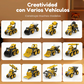 🎄 Set di costruzione magnetico di veicoli: il regalo di Natale ideale per i piccoli costruttori 🚜