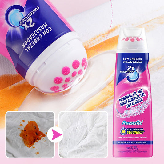 Gel potente per la rimozione di macchie e oli dai vestiti
