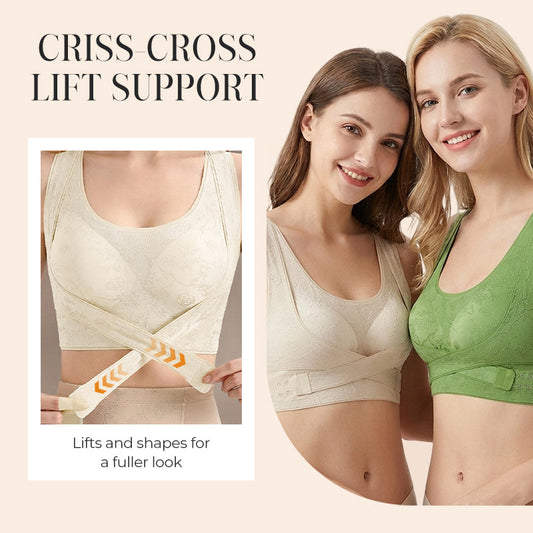 Reggiseno Comfort Incrociato Effetto Lifting e Modellante