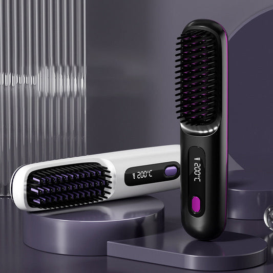 📢📢50% di sconto! Pettine lisciante senza fili in ceramica – Liscia, lucida e modella in 3,5 minuti! ⚡✨
