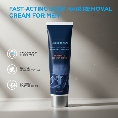 🪒 COMPRA 2, OTTIENI 1 GRATIS! ✨ Crema Depilatoria Rapida per Uomo – Azione in 5 Minuti, Idratante & Adatta a Tutti i Tipi di Pelle 🌿
