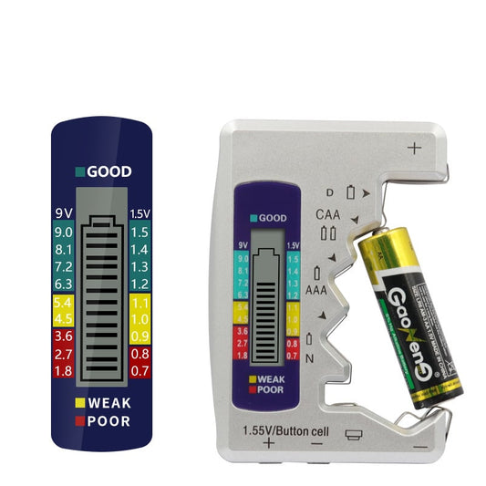 🔋 ACQUISTA 2, OTTIENI 1 GRATIS! ⚡ Tester Universale per Pile – Verifica AA, AAA, 9V, 3 Secondi, Senza Batterie & Ultra-Compatto ✔️