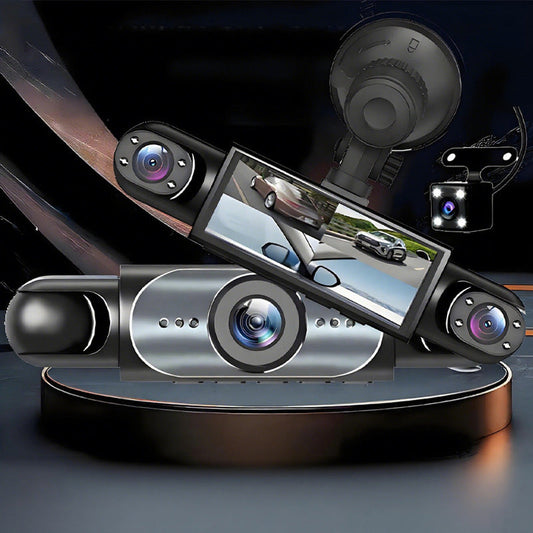 🔈🔈SCONTO DEL 60%!🚗🔥 Dashcam con sorveglianza del parco 24 ore su 24 e visione notturna: HD 1080P, vista a 360° e registrazione automatica in loop! 📹