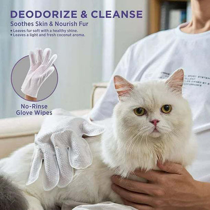 Guanti per la toelettatura degli animali domestici che eliminano gli odori