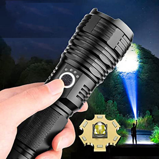Set di torce ricaricabili super luminose e impermeabili con zoom