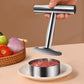 Stampo rotondo per hamburger con pressa per bistecche