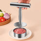 Stampo rotondo per hamburger con pressa per bistecche