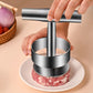 Stampo rotondo per hamburger con pressa per bistecche