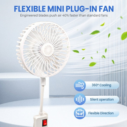 ⏳Offerta speciale a tempo limitato⏰Mini ventilatore flessibile con collegamento a spina🍃
