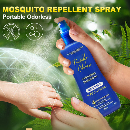 Spray repellente per zanzare portatile e inodore