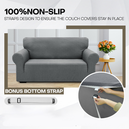 📢📢SCONTO DEL 50%!! ⏰Copridivano in jacquard altamente elastico con cinghie antiscivolo