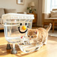 🐾✨ Distributore d’Acqua per Animali ad Alta Capacità – 3L & 5L, Sistema a Gravità Senza Elettricità, Serbatoio Trasparente, Facile da Pulire 💧🐶🐱
