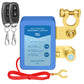 Interruttore di scollegamento batteria auto 12V/24V con telecomando
