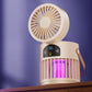 Ventilatore portatile ricaricabile con luce UV antizanzare