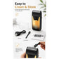 Mini rasoio elettrico portatile con display a LED