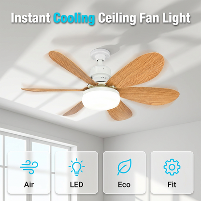 Ventilatore da soffitto intelligente 2 in 1 con luce integrata