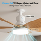Ventilatore da soffitto intelligente 2 in 1 con luce integrata