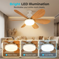 Ventilatore da soffitto intelligente 2 in 1 con luce integrata