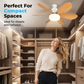 Ventilatore da soffitto intelligente 2 in 1 con luce integrata