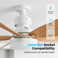 Ventilatore da soffitto intelligente 2 in 1 con luce integrata