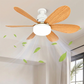Ventilatore da soffitto intelligente 2 in 1 con luce integrata