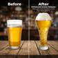 Bicchiere da birra con rilievi decorativi di grande capacità