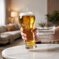 Bicchiere da birra con rilievi decorativi di grande capacità