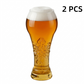 Bicchiere da birra con rilievi decorativi di grande capacità