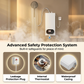 🚿Scaldabagno Elettrico Istantaneo Compatto  | Display LED e 3500W ⚡ | Protezione Anti-Perdite 🛡️ | Salvaspazio per Bagno e Cucina 💧